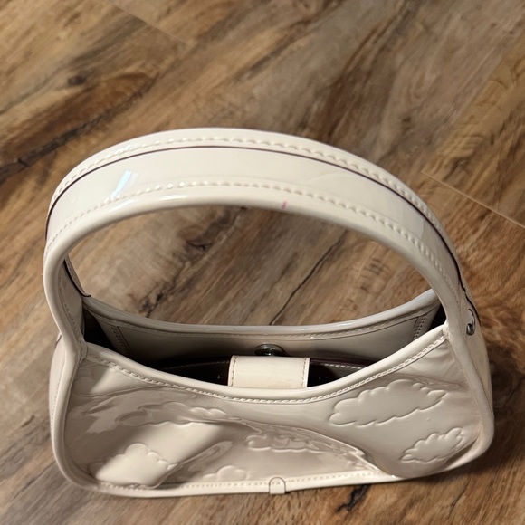 Coach Cream Cloud Embossed Shoulder Bag - Picture 4 of 6